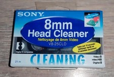 * Cassette Nettoyage 8 mm HI8 SONY neuf sous blister HEAD CLEANER