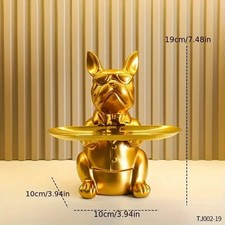 Plateau d'animaux bouledogue