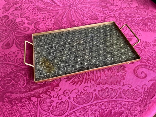 Joli plateau vintage noir - , &