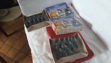 LOT DE 2 ANCIENNES BOITES PETITS SOLDATS HELLER PERSONNEL DE LA LUFTWAFFE 1/72e