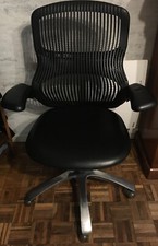 Siège bureau Knoll Generation Cuir Noir