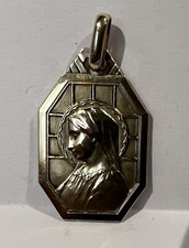 Medaille religieuse ancienne " Sainte Vierge " - Plaque Or