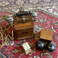 Téléphone à Manivelle Modèle 1910 Installation Complète - Bel État - Rarissime !