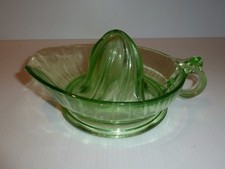 Vintage Green Depression Glass