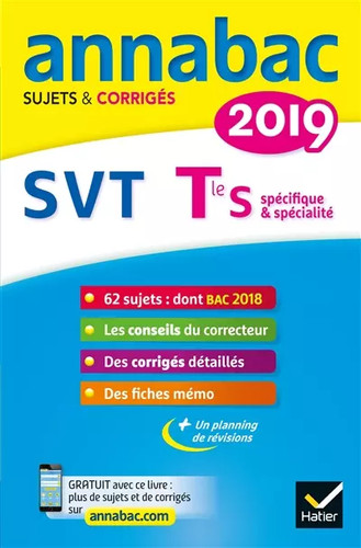 Annales annabac 2019 - annabac, svt