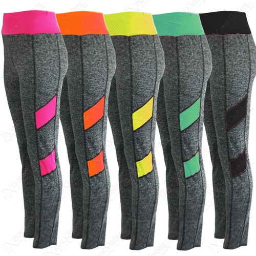 Pantalon stretch femme néon - pantalon,