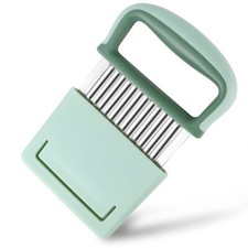 à Pommes de Terre Vague en Inox Coupe-Frites Ondulés Acier Inoxydable Poignée...