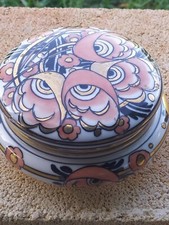 Boîte en Porcelaine Ancienne  Art Déco Signée M.Auvray