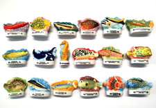 Série complète de fèves LES POISSONS ETRANGES Animaux collection atlas * 197