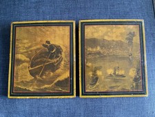 Ancienne Gravure Sur Bois  Napoleon 3 Ancien Tableau Hst