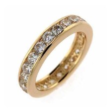 18K or Sur 925 Argent Zircone