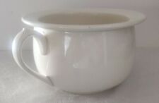 Ancien Pot de Chambre crème Faïence de Gien. Diamètre  20,5 cm. Parfait état 