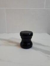 socle en bois peint noir brillant pour figurines et maquettes : D: 5 cm H :6,7