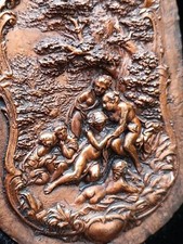 Cadre bas relief - bas-relief, femme