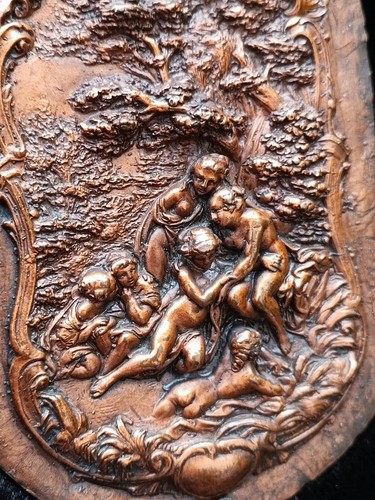 Cadre bas relief cuivre - cadre, bas-relief