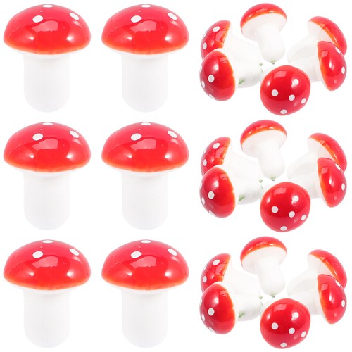 100pcs mini faux - , champignons