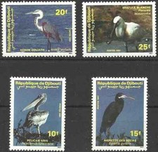 Timbres Oiseaux Djibouti 674/7 ** (53203BF) 