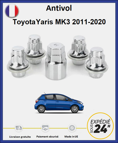 Ecrous antivol roues toyota - ecrous,