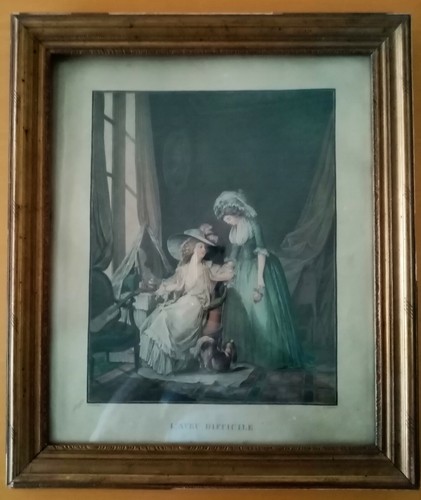 Gravure couleur l - ", l'aveu
