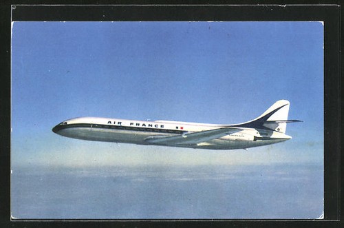 Carte postale avion caravelle - carte,