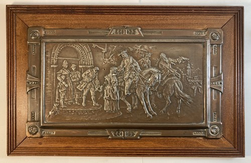 Tableau cuivre repoussé - tableau,
