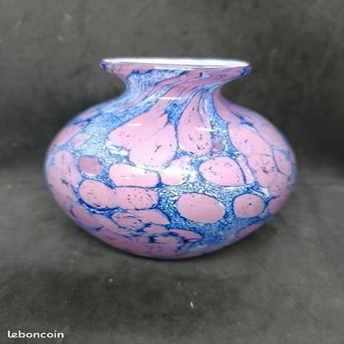 Beau vase verre rose - en, en
