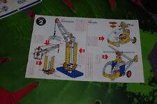 MECCANO NOTICE DE MONTAGE n° 2 MANUEL de 10 pages de la boite 2, TRES BON ETAT