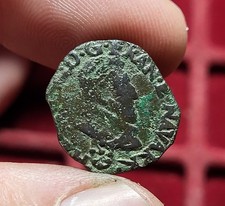 #94-10 ~ HENRI IV - Double Tournois 1595 Saint-Palais - Rare !