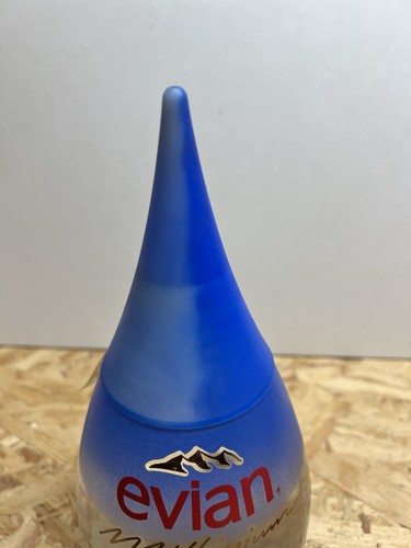 Bouteille eau verre evian - d,