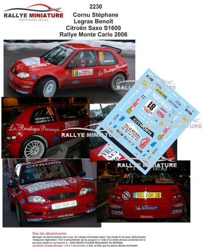 Decals ref 2230 - 1/18,
