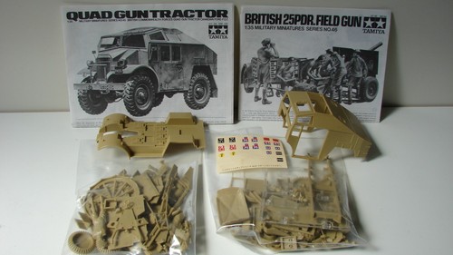 Maquette quad gun tractor - gun,