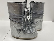 Moon Boot Icon Glitter Silver EU 27/30 – Bottes Après-Ski Enfant Unisex