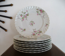 8 assiettes plates porcelaine