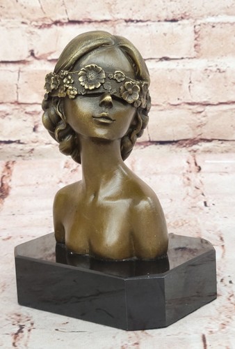 Sculpture buste bronze - sculpture, en