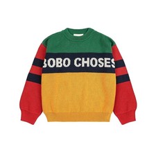Bobo Choses B225AC109 991 (10-13) FW25 Tricot Colorblock Enfant 148445860