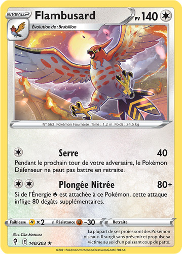 Carte Pokémon Flambusard