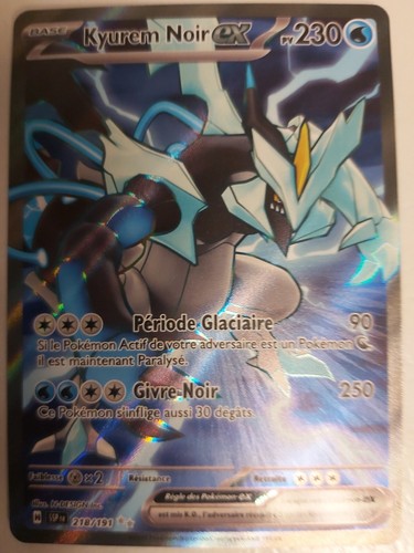Carte pokémon kyurem noir - noir, ex
