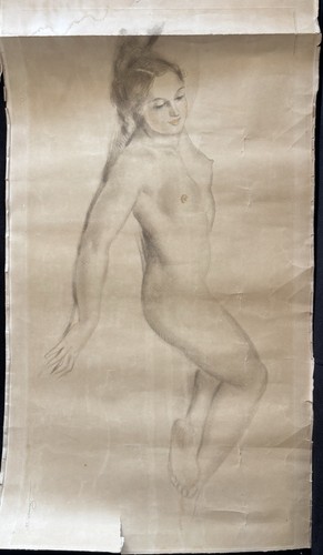 Lithographie ancienne - lithographie, nu