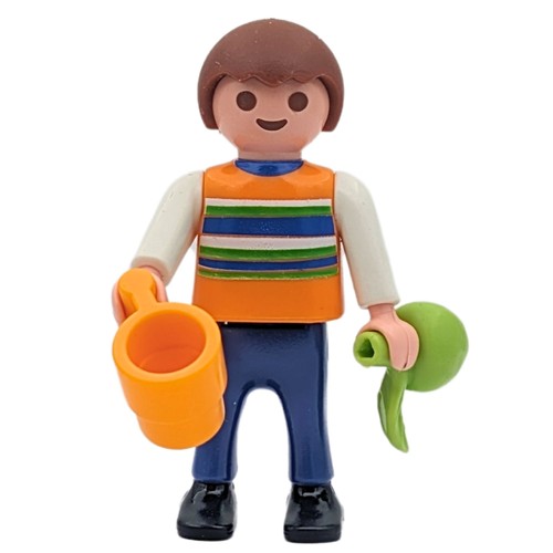 Figurine enfant orange bleu - figurine, orange/bleu