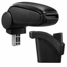 Pour Renault Megane II 2 2002- Accoudoir Central Cuir Référence Noir Blanc