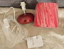 Lampe en porcelaine et abat