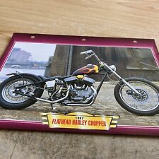 Harley Davidson Flathead chopper 1997 fiche carte moto passion collection Atlas