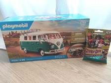 combi camion playmobil Volskwagen camping bus 84 pièces neuf blister scooby doo