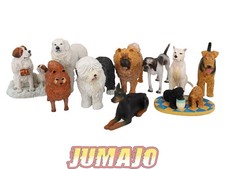 LC4 Lot 10 chiens Résine 6 à 10 cm : Dogue Argentin, Chow-Chow et Doberman