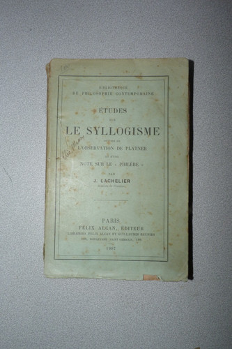Etudes sur syllogisme - syllogisme,