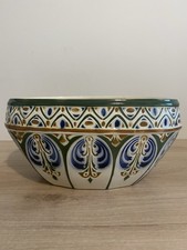 Jardinière En Barbotine St Clément Décor géométrique art déco