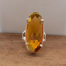 Citrine Gemme Topaze 925