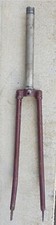 Ancienne fourche pour vélo vintage avec roues de 650 -  Ø 25