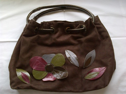 Sac simili daim - simili, avec
