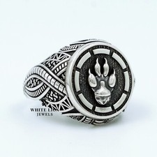 Bague Ronde Animale Patte De